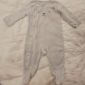Carter's Gray Bear Face Jumpsuit